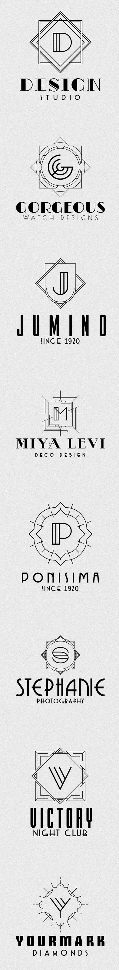 Logo-Grafik Art Deco